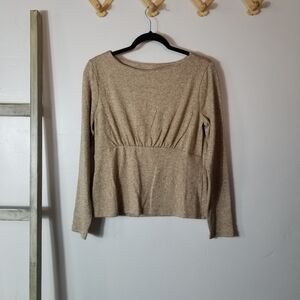 BANANA REPUBLIC WOMEN'S LONG SLEEVE SPARKLY BLOUSE SIZE MEDIUM